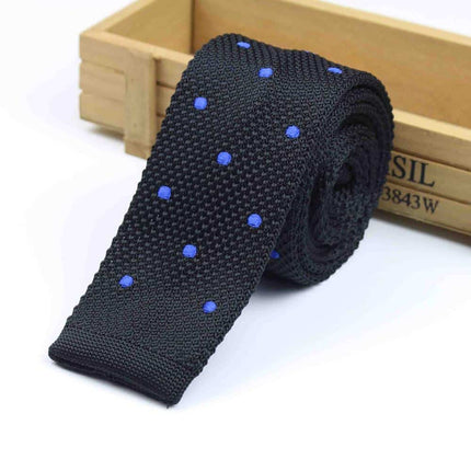 Knitted Striped Slim Men's Ties - Wnkrs