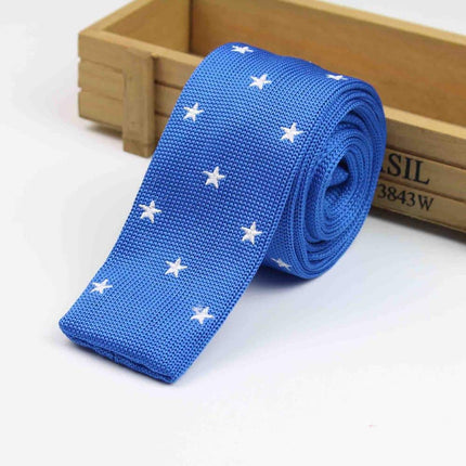 Knitted Striped Slim Men's Ties - Wnkrs