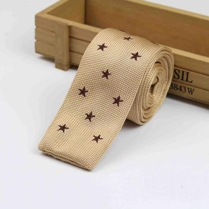 Knitted Striped Slim Men's Ties - Wnkrs