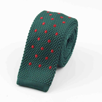 Knitted Striped Slim Men's Ties - Wnkrs