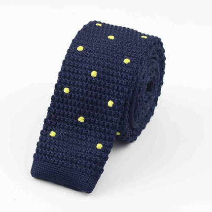 Knitted Striped Slim Men's Ties - Wnkrs