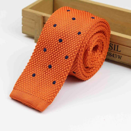 Knitted Striped Slim Men's Ties - Wnkrs