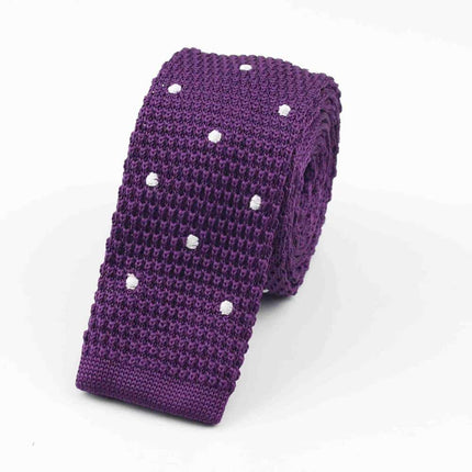 Knitted Striped Slim Men's Ties - Wnkrs