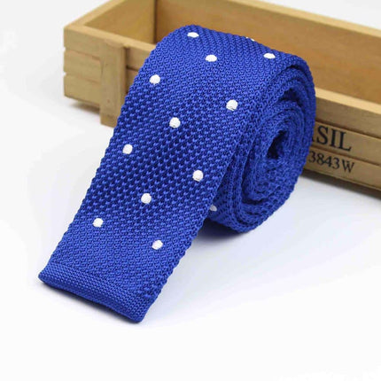 Knitted Striped Slim Men's Ties - Wnkrs