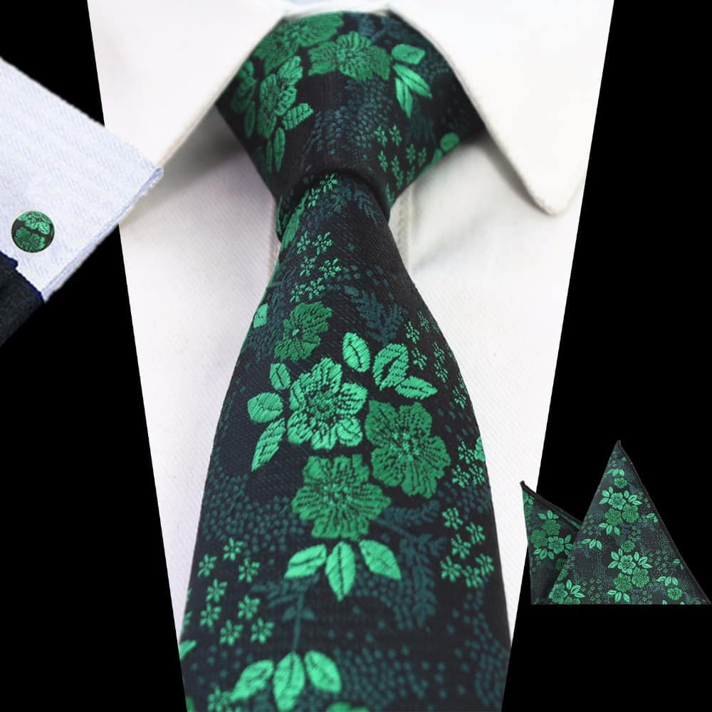 Elegant Floral Patterned Tie For Men