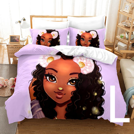African Girl 3D Printed Bedding Set - Wnkrs