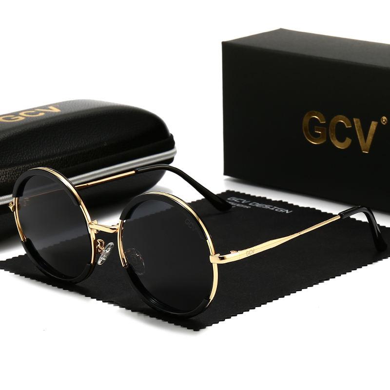 Round Aluminium-Magnesium Fashion Sunglasses