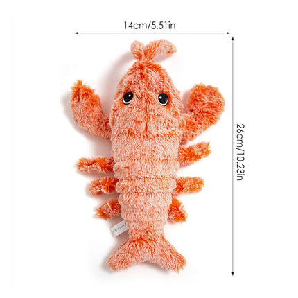 Jouet interactif en peluche représentant un homard flottant