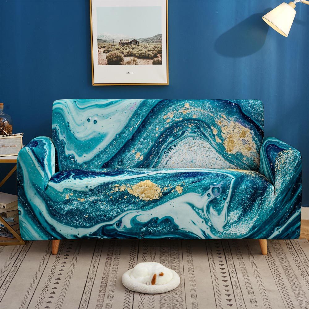 Art Texture Non-slip Stretch Sofa Cover