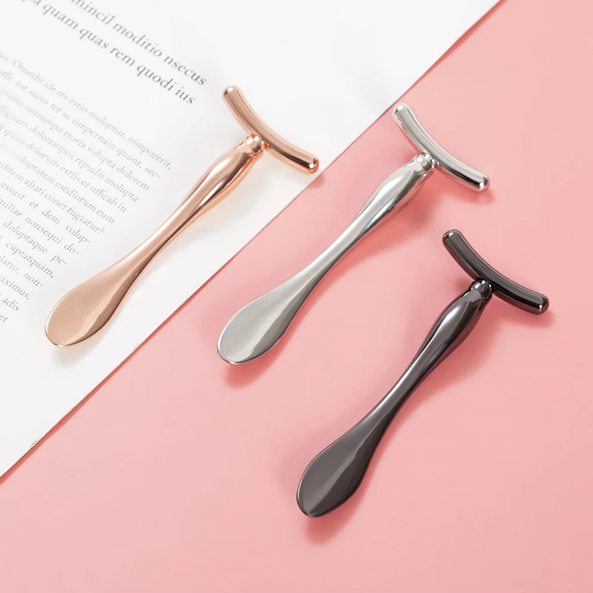 Metal Eye Cream Applicator with Massage Roller