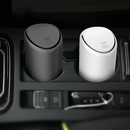 Papelera compacta de silicona para coche: organizador sencillo y elegante