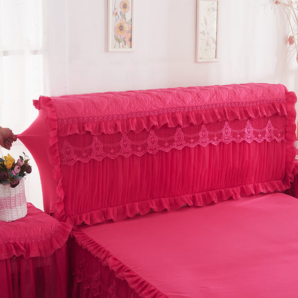 Korean Version Of The Princess Quilted Thickened Elastic All-inclusive Bed Cover Bed Head - Wnkrs