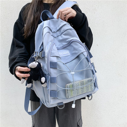Mochila sencilla de gran capacidad para estudiantes de primaria y secundaria