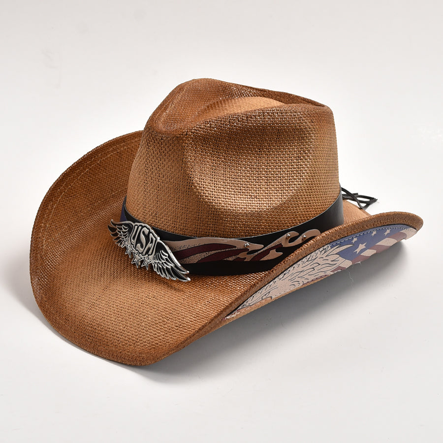 Unisex Straw Western Cowboy Hat