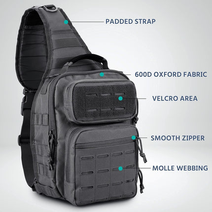 Mochila táctica para aficionados militares de gran capacidad para deportes al aire libre