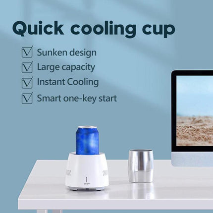 Portable Fast Cooling Cup Electronic Refrigeration Cooler for Beer Wine Beverage Mini Electric Drink Cooler Cup Instant Cooling - Wnkrs
