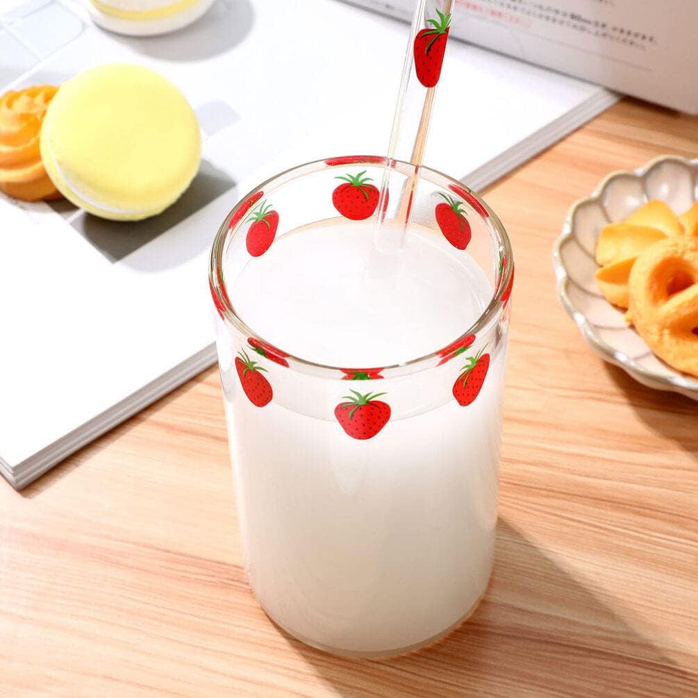 Kawaii Strawberry Glass Cup