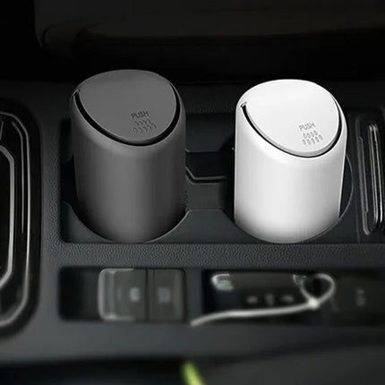 Papelera compacta de silicona para coche: organizador sencillo y elegante