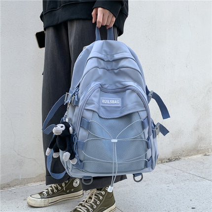 Mochila sencilla de gran capacidad para estudiantes de primaria y secundaria