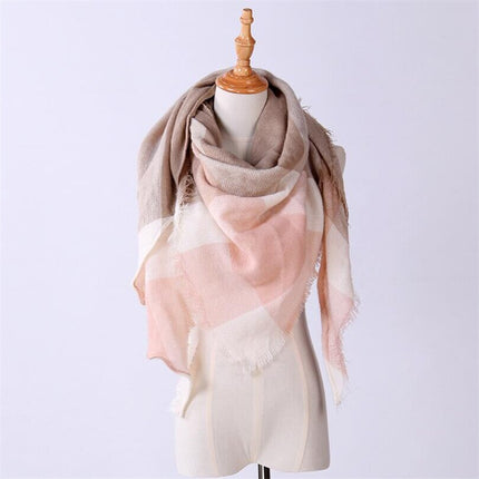 Women's Autumn Plaided Scarf - Wnkrs