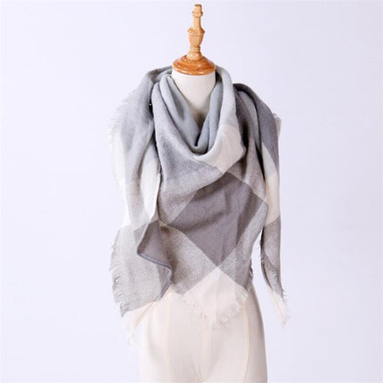 Women's Autumn Plaided Scarf - Wnkrs
