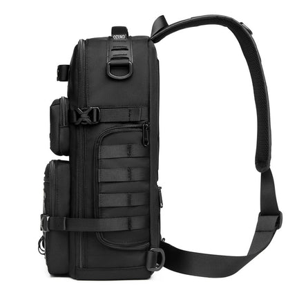 Bolso bandolera deportivo de gran capacidad para exteriores con diseño táctico