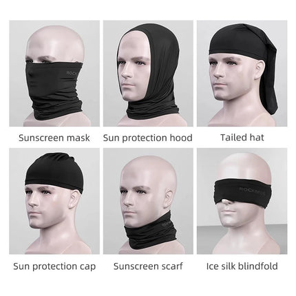Foulard et cache-cou unisexe en soie pour cyclisme et protection solaire