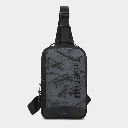 Bolso de pecho sencillo con diseño de camuflaje para hombre