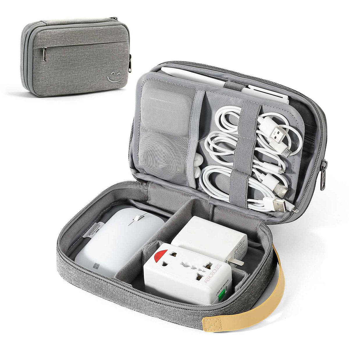 Double-Layer Electronics and Cable Organizer