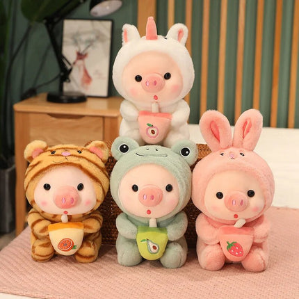 Peluche de animal con forma de té de burbujas kawaii: adorable regalo de decoración para el hogar