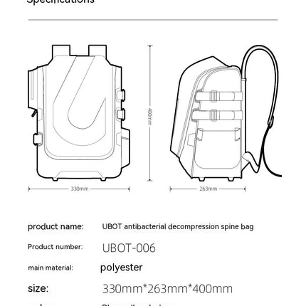 Mochila escolar extragrande impermeable y transpirable que reduce el peso
