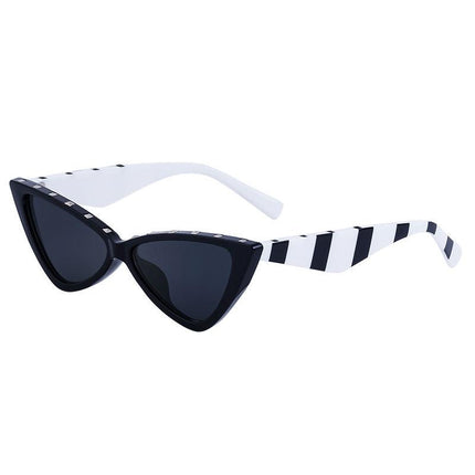 Lunettes de soleil œil de chat à rivets