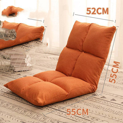 Bed Backrest Floor Small Sofa Folding Single Bay Window Computer Recliner - Wnkrs
