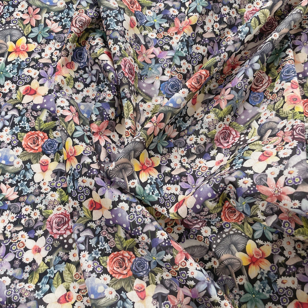 Wonderful Mushroom Printed Cloth Blouse Cotton Fabric