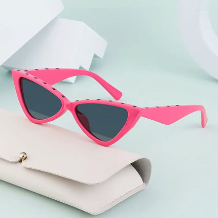 Lunettes de soleil œil de chat à rivets