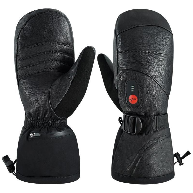 Advanced Far Infrared Heated Mitten Gloves with 3-Temperature Control & Rechargeable Battery