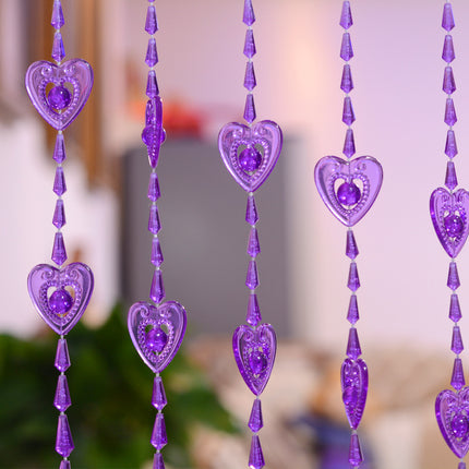 Household Plastic Crystal Acrylic Door Chain Decoration - Wnkrs