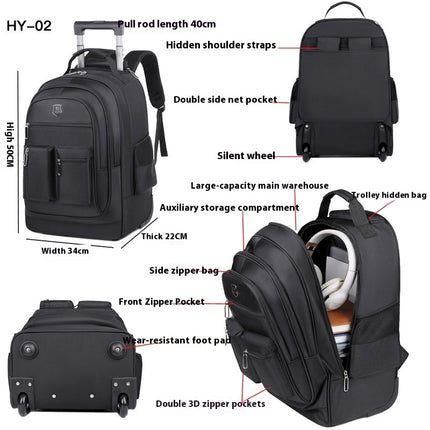 Mochila con ruedas Bolsa con ruedas ultraligera Gran capacidad Rueda unidireccional