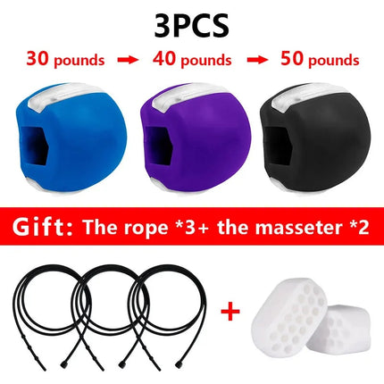 Pelota de fitness facial: tonifica y fortalece los músculos de la mandíbula y el cuello