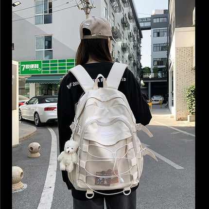 Mochila sencilla de gran capacidad para estudiantes de primaria y secundaria