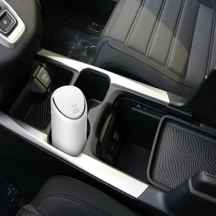 Papelera compacta de silicona para coche: organizador sencillo y elegante