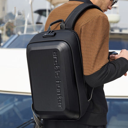 Bolso antirrobo para estudiantes universitarios, de carcasa rígida y antisísmica, para hombres