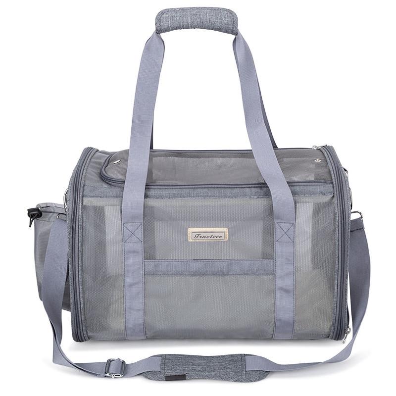 Mesh-Panel Pet Carrier Shoulder Bag in S, M or L