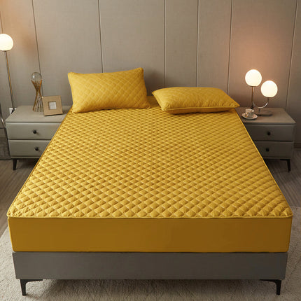 Cotton Clip Bed Hat Simple Solid Color Hotel Simmons All-inclusive Bed Cover - Wnkrs