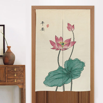 Home Kitchen Bedroom Partition Chinese Style Cloth Curtain - Wnkrs
