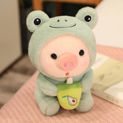 Peluche de animal con forma de té de burbujas kawaii: adorable regalo de decoración para el hogar