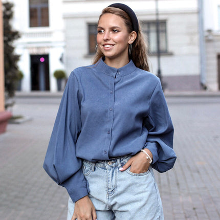 Long Lantern Sleeve Vintage Shirt - Wnkrs