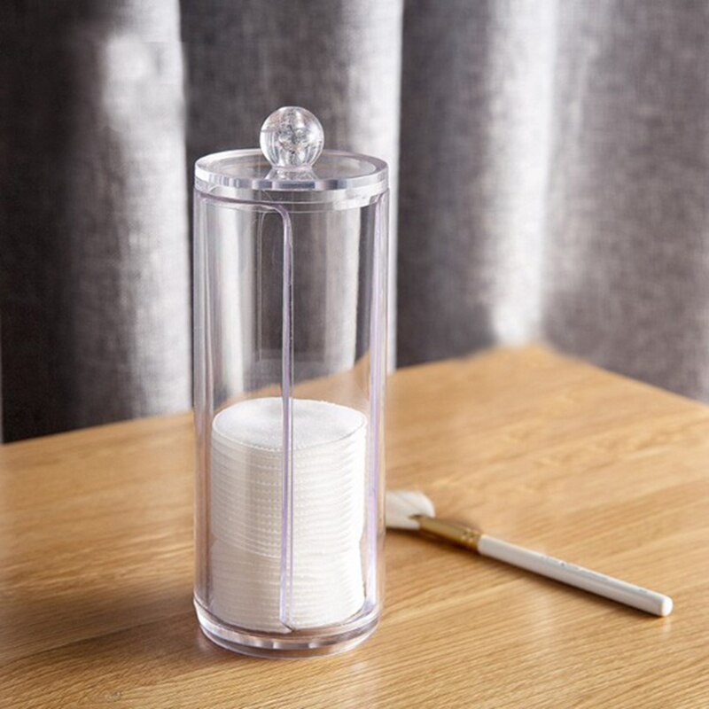 Round Shaped Transparent Cotton Pad Organizer