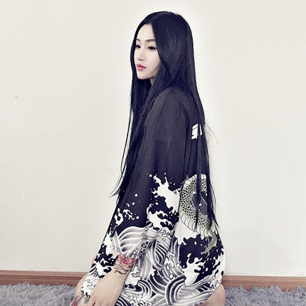 Women's Chinese Dragon Printed Jacket - Wnkrs