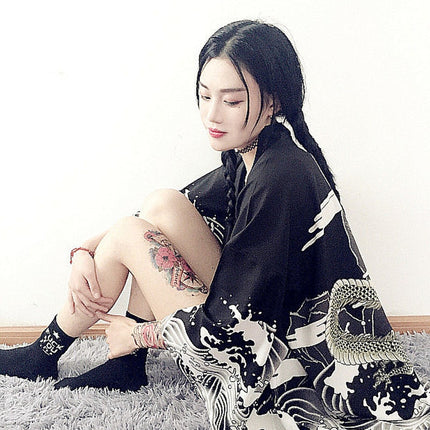 Women's Chinese Dragon Printed Jacket - Wnkrs